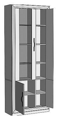 Шкаф-витрина Нобиле ШВтВ-ФСД-ФГК в Ишиме - ishim.mebel24.online | фото 2