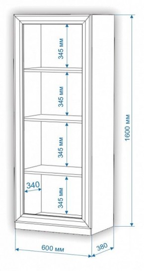 Шкаф-витрина Нобиле ВтН-ФСД в Ишиме - ishim.mebel24.online | фото 2