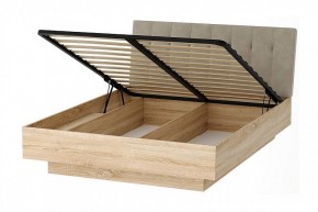 СОНАТА КРС-1600 Кровать с ПМ (дуб сонома/велюр бежевый) в Ишиме - ishim.mebel24.online | фото 2