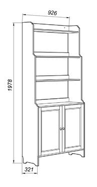 Стеллаж 20 Вествик, массив сосны, цвет белый в Ишиме - ishim.mebel24.online | фото 2