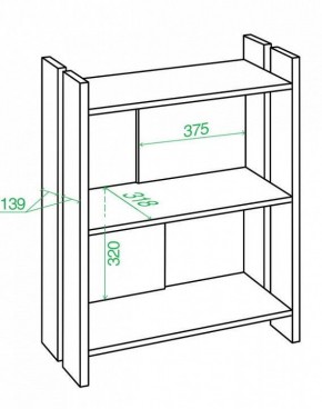 Стеллаж Домино Лайт СТЛ-ОН в Ишиме - ishim.mebel24.online | фото 2