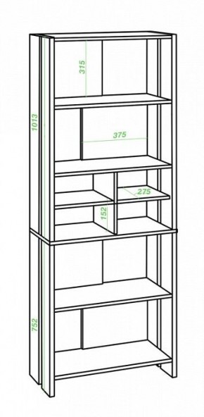 Стеллаж Домино Lite СТЛ-ОВХ в Ишиме - ishim.mebel24.online | фото 2