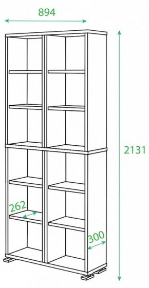 Стеллаж Домино нельсон ПУ-30-1 в Ишиме - ishim.mebel24.online | фото 2