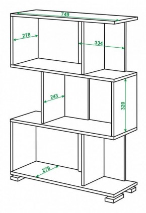 Стеллаж Домино нельсон СЛ-5-3 в Ишиме - ishim.mebel24.online | фото 2