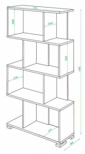 Стеллаж Домино нельсон СЛ-5-4 в Ишиме - ishim.mebel24.online | фото 2