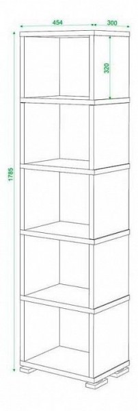 Стеллаж Домино СБ-15/5 в Ишиме - ishim.mebel24.online | фото 2