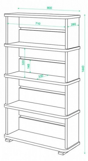 Стеллаж Домино СБ-25/4 в Ишиме - ishim.mebel24.online | фото 3