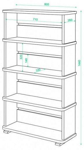 Стеллаж Домино СБ-25/4 в Ишиме - ishim.mebel24.online | фото 2