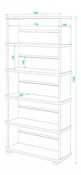 Стеллаж Домино СБ-25/5 в Ишиме - ishim.mebel24.online | фото 2