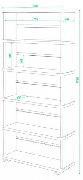 Стеллаж Домино СБ-25/5 в Ишиме - ishim.mebel24.online | фото 2