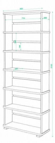 Стеллаж Домино СБ-25/6 в Ишиме - ishim.mebel24.online | фото 3