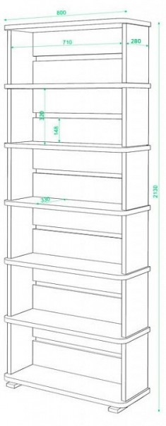 Стеллаж Домино СБ-25/6 в Ишиме - ishim.mebel24.online | фото 2