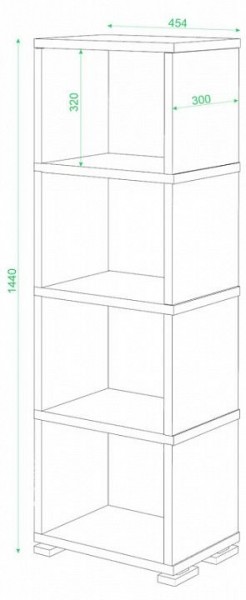 Стеллаж-колонка СБ-15/4 в Ишиме - ishim.mebel24.online | фото 2