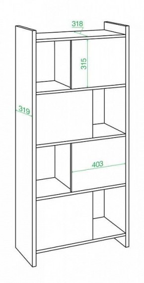 Стеллаж комбинированный Домино Лайт СТЛ-3В в Ишиме - ishim.mebel24.online | фото 2