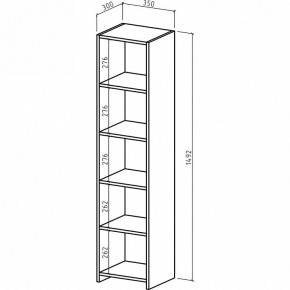 Стеллаж комбинированный Лайт-1 в Ишиме - ishim.mebel24.online | фото 2