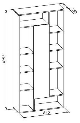 Стеллаж комбинированный СТ-7 в Ишиме - ishim.mebel24.online | фото 3