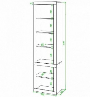 Стеллаж комбинированный Toivo ВтВ в Ишиме - ishim.mebel24.online | фото 2