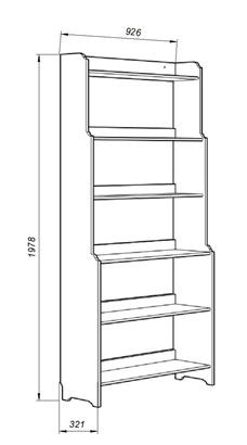 Стеллаж Вествик, массив сосны, цвет белый в Ишиме - ishim.mebel24.online | фото 4