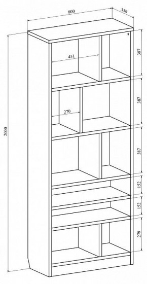 Стеллаж Виктория ВИ-03 в Ишиме - ishim.mebel24.online | фото 4