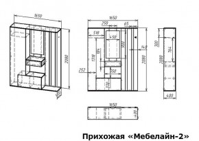 Стенка для прихожей Мебелайн-2 в Ишиме - ishim.mebel24.online | фото 3