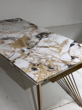 Стол ACERRA NEW 160 GLOSS GRAND JADE SOLID CERAMIC/ каркас цвета шампань, ®DISAUR в Ишиме - ishim.mebel24.online | фото 5