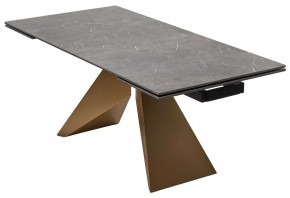 Стол ALES 180 BLACK GRAVE SOLID CERAMIC, керамика / бронзовый, ®DISAUR в Ишиме - ishim.mebel24.online | фото 14