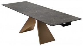 Стол ALES 180 BLACK GRAVE SOLID CERAMIC, керамика / бронзовый, ®DISAUR в Ишиме - ishim.mebel24.online | фото 7