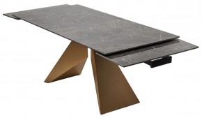 Стол ALES 180 BLACK GRAVE SOLID CERAMIC, керамика / бронзовый, ®DISAUR в Ишиме - ishim.mebel24.online | фото 9