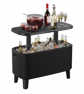 Стол Беви Бар (Bevy Bar Large Cool Bar), графит в Ишиме - ishim.mebel24.online | фото 3