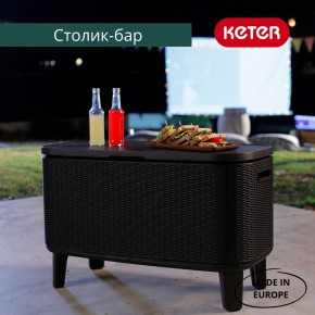 Стол Беви Бар (Bevy Bar Large Cool Bar), графит в Ишиме - ishim.mebel24.online | фото 4