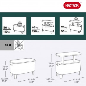 Стол Беви Бар (Bevy Bar Large Cool Bar), коричневый в Ишиме - ishim.mebel24.online | фото 2