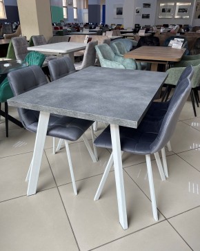 Стол BRICK M 140 Бетон Портленд/ Белый М-City в Ишиме - ishim.mebel24.online | фото 3