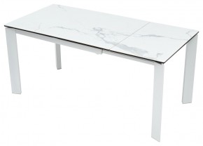 Стол CORNER 120 HIGH GLOSS STATUARIO керамика, стекло/ белый каркас, ®DISAUR в Ишиме - ishim.mebel24.online | фото 6