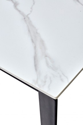 Стол CORNER 120 MATT WHITE MARBLE SOLID CERAMIC / BLACK, ®DISAUR в Ишиме - ishim.mebel24.online | фото 3