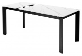 Стол CORNER 120 MATT WHITE MARBLE SOLID CERAMIC / BLACK, ®DISAUR в Ишиме - ishim.mebel24.online | фото 5