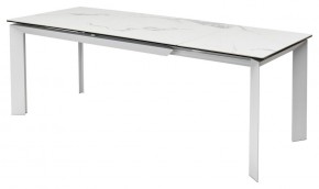 Стол CREMONA 140 MATTE STATUARIO Белый мрамор матовый, керамика/ белый каркас, ®DISAUR в Ишиме - ishim.mebel24.online | фото 4
