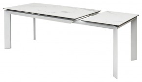 Стол CREMONA 140 MATTE STATUARIO Белый мрамор матовый, керамика/ белый каркас, ®DISAUR в Ишиме - ishim.mebel24.online | фото 6