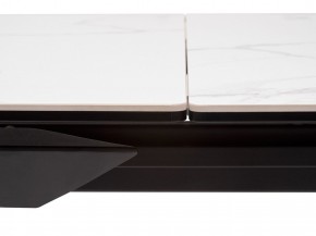 Стол CREMONA 140 MATTE STATUARIO Белый мрамор матовый, керамика/ черный каркас, ®DISAUR в Ишиме - ishim.mebel24.online | фото 4