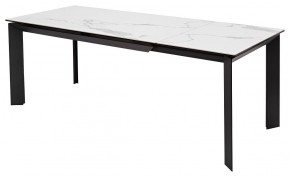 Стол CREMONA 140 MATTE STATUARIO Белый мрамор матовый, керамика/ черный каркас, ®DISAUR в Ишиме - ishim.mebel24.online | фото 5