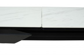 Стол CREMONA 160 KL-99 Белый мрамор матовый, итальянская керамика / черный каркас, ®DISAUR в Ишиме - ishim.mebel24.online | фото 4