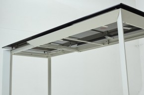 Стол CREMONA 180 KL-188 Контрастный мрамор матовый, итальянская керамика/ белый каркас, ®DISAUR в Ишиме - ishim.mebel24.online | фото 8