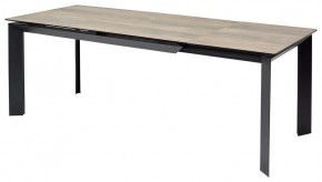 Стол CREMONA 180 KL-61 Под дерево, итальянская керамика / черный каркас, ®DISAUR в Ишиме - ishim.mebel24.online | фото 1