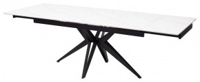 Стол FORIO 160 MATT WHITE MARBLE SOLID CERAMIC / BLACK, ®DISAUR в Ишиме - ishim.mebel24.online | фото 5