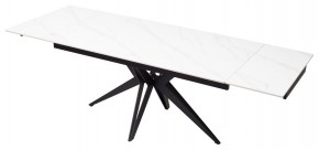 Стол FORIO 160 MATT WHITE MARBLE SOLID CERAMIC / BLACK, ®DISAUR в Ишиме - ishim.mebel24.online | фото 6