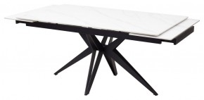 Стол FORIO 160 MATT WHITE MARBLE SOLID CERAMIC / BLACK, ®DISAUR в Ишиме - ishim.mebel24.online | фото 7