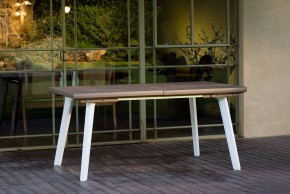 Стол Гармония раздвижной (Harmony Extendable) белый-капучино в Ишиме - ishim.mebel24.online | фото 1