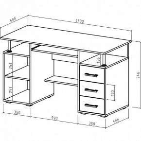 Стол компьютерный Амбер в Ишиме - ishim.mebel24.online | фото 3