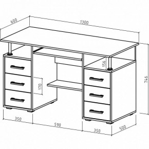 Стол компьютерный Амбер в Ишиме - ishim.mebel24.online | фото 3