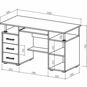 Стол компьютерный Амбер в Ишиме - ishim.mebel24.online | фото 3