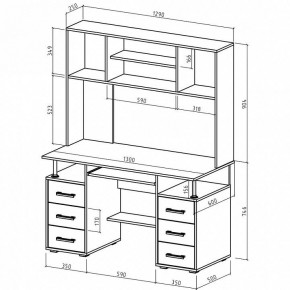 Стол компьютерный Амбер в Ишиме - ishim.mebel24.online | фото 3